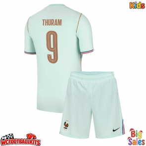 France Marcus Thuram #9 Replica Away Stadium Kit for Kids World Cup 2026 Short Sleeve (+ pants)